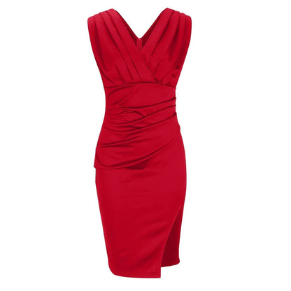 Fresia™ | Elegante vestido ajustado con cuello en V