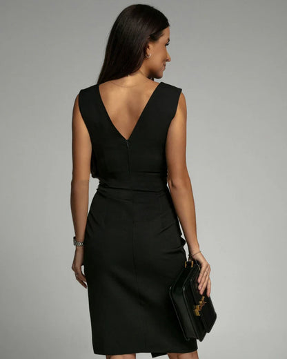 Fresia™ | Elegante vestido ajustado con cuello en V