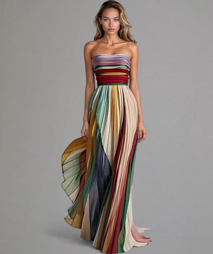 FLORA - VESTIDO DE COLORES SIN MANGAS