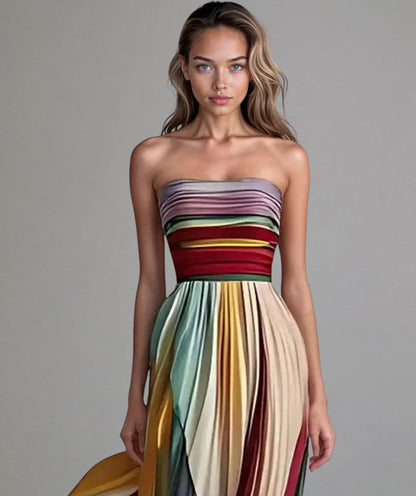 FLORA - VESTIDO DE COLORES SIN MANGAS